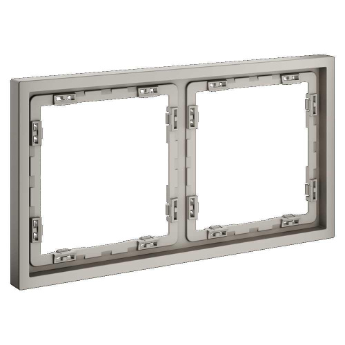 Рамка пластиковая Voltum S70 на 2 поста, (кашемир) VLS100203