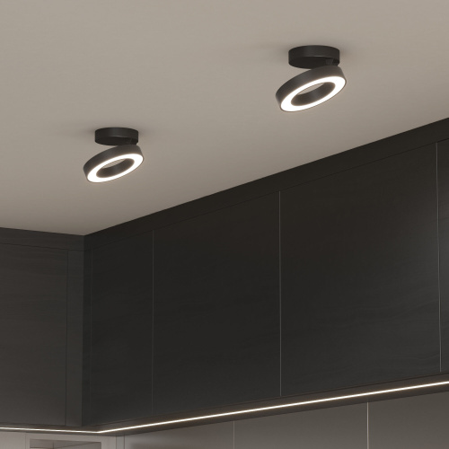 Накладной светодиодный светильник Spila черный 25105/LED фото 3
