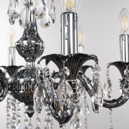 Люстра с хрустальными подвесками AL79101/6/175 B NB Bohemia Ivele Crystal (Богемия Ивеле Кристалл) фото 7