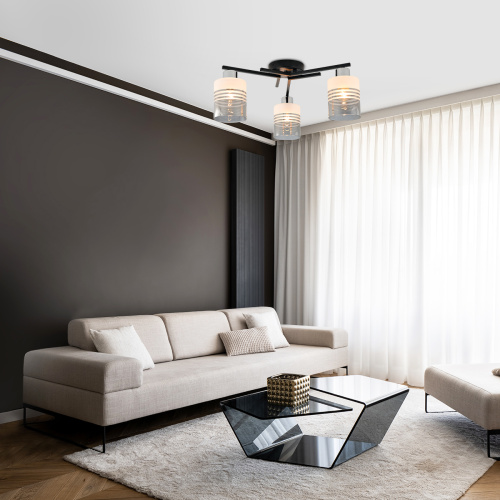 Потолочный светильник Escada 1132/3P E27*60W Black/Chrome фото 5