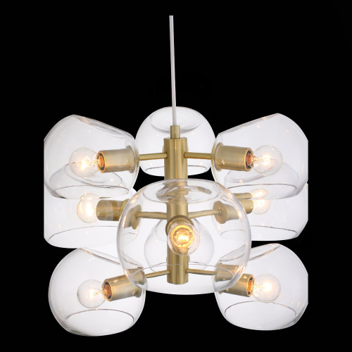 SL434.203.09 Люстра подвесная ST-Luce Латунь/Прозрачный E14 9*40W CALMARE фото 4