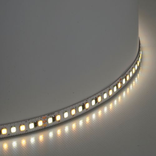 Лента светодиодная 192SMD(2835)/м 16Вт/м 24V 5000*8*1.44мм 3000К+6500K, IP20, LS504 фото 9