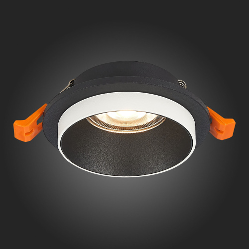 ST206.408.01 Св-к встр. Черный GU10 1*50W  D92xH38 220V Без ламп Встраиваемые светильники фото 3