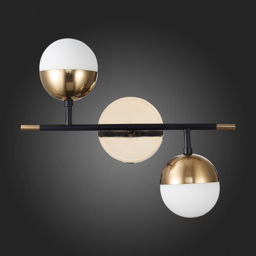 SL1507.421.02 Бра ST-Luce Черный/Белый, Золотистый G9 2*5W 4000K ALBERO фото 3