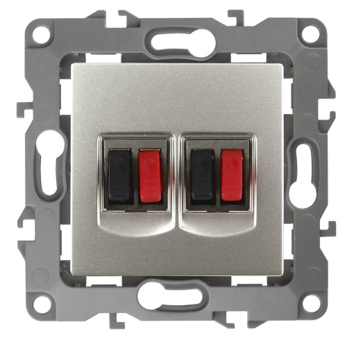 Аудиорозетка двойная ЭРА 12 12-3112-15 Б0027470 Аудиорозетка двойная ЭРА 12 12-3112-15 Б0027470