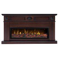 Каминокомплект SIENA/СИЕНА Античный дуб с очагом Электроочаг BEVERLY-S MULTY/БЕВЕРЛИ МУЛЬТИКОЛОР