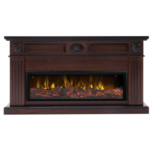 Каминокомплект SIENA/СИЕНА Античный дуб с очагом Электроочаг BEVERLY-S MULTY/БЕВЕРЛИ МУЛЬТИКОЛОР