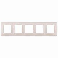 Рамка 5-постовая ЭРА Elegance 14-5005-02 Б0034406