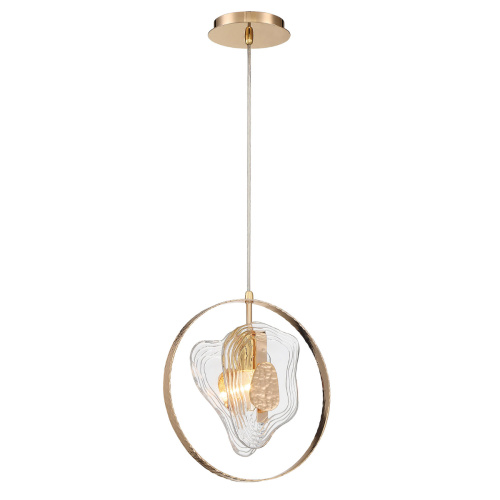 Подвесной светильник P60669-1 gold/clear