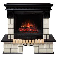 Каминокомплект STONE/СТОУН Античный дуб с очагом Электроочаг SPARTA 25.5