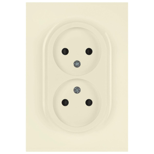 Розетка ЭРА Arktik 16-2107-02 без заземления двойная 2X2P 16А-250В слоновая кость Б0071682 Розетка ЭРА Arktik 16-2107-02 без заземления двойная 2X2P 16А-250В слоновая кость Б0071682