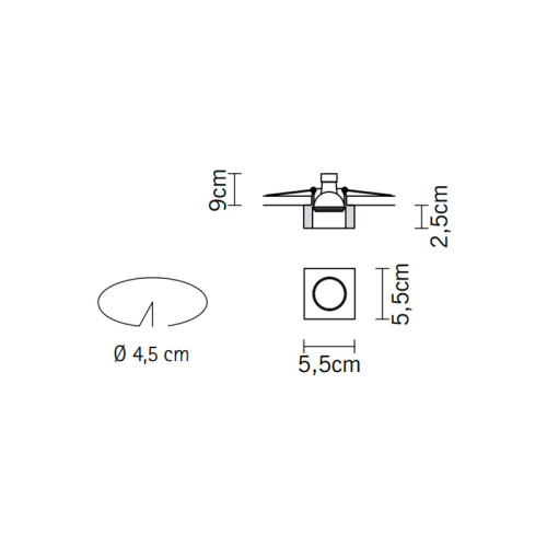 Встраиваемый светильник D55F0811 фото 3