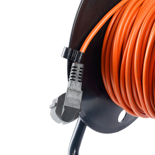 Удлинитель на катушке Stekker STD01-40-30 (ТЕН303-196)  Standart 4-х местный с/з ПВС 3*1, оранжевый, 16А, IP40, 30м фото 4