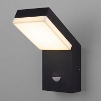 Уличный настенный светодиодный светильник Sensor IP54 с датчиком движения 1541 TECHNO LED черный