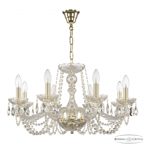 Люстра хрустальная 119/8/240 G Bohemia Ivele Crystal (Богемия Ивеле Кристалл)