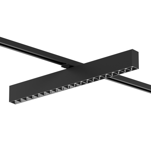 DK6644-BK Поворотный однофазный трековый светильник EDDER со светодиодом L538mm 220V 40W 30° 4000K IP20 черный алюминий фото 3