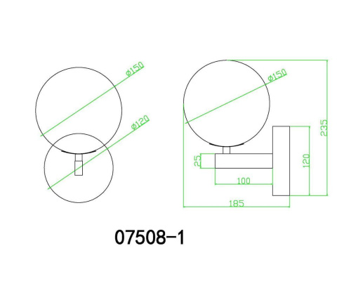 Бра Kink Light Сида 07508-1,20