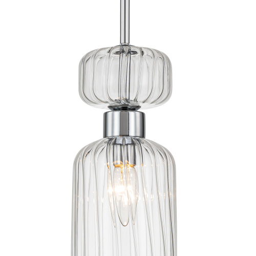 Подвесной светильник Escada 1141/1S E14*60W Chrome/Clear фото 3