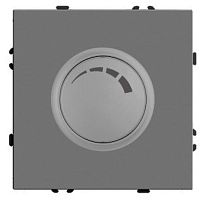 Выключатель диммирующий (механизм), STEKKER, 250В, 500W, серия Эмили, RSW10-5106-10, платиново-серый, soft touch