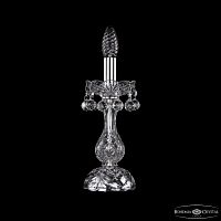 Настольная лампа хрустальная 1409L/1-27 Ni