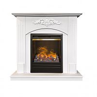 Электрокамин RealFlame Nikki WT белый матовый с очагом Olympic 3D