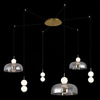 SL6112.202.42 Светильник подвесной ST-Luce Золотистый/Молочно-Белый,Прозрачно-Дымчатый LED 1*42W ODE