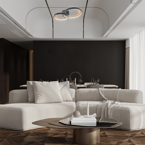 Потолочный светильник Escada 10265/2 LED*48W Black/Wood фото 3