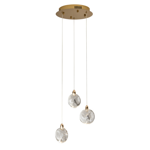 Подвесной светильник OD2440-3 gold/clear фото 2
