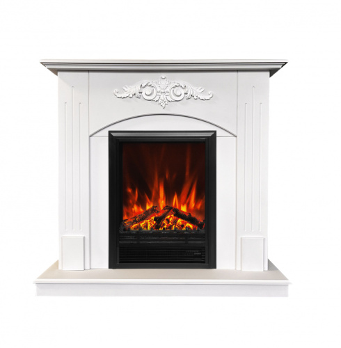 Электрокамин RealFlame Nikki WT белый матовый с очагом Eugene Электрокамин RealFlame Nikki WT белый матовый с очагом Eugene