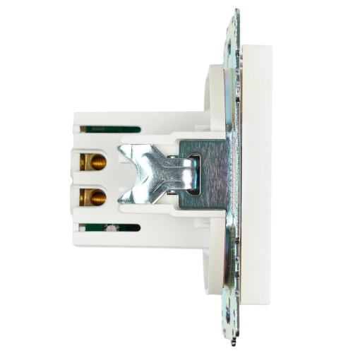 Розетка USB 2-местная (механизм), STEKKER GLS10-7115-01, 250B, 2,1А, серия Катрин, белый фото 4