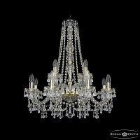 Люстра хрустальная 1410/8+4/240/h-74 G V0300 Bohemia Ivele Crystal (Богемия Ивеле Кристалл)