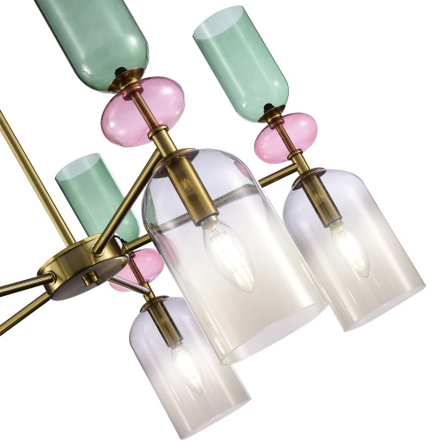 SL2000.202.05 Люстра потолочная ST-Luce Золотистый/Дымчатый E14 5*40W GEA фото 2