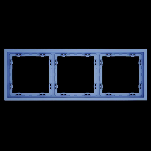 Рамка пластиковая S70 на 3 поста, (деним) Voltum VLS100315 Рамка пластиковая S70 на 3 поста, (деним) Voltum VLS100315