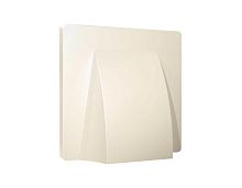 Лицевая панель ALFA (Бежевый матовый) для вывода кабеля QUANT AP3358