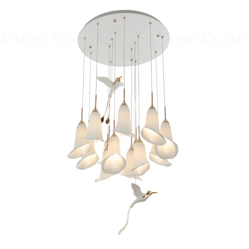 Люстра Cloyd OSANNA C13 / Ø60 см - керамика - белый (арт.11889) фото 2