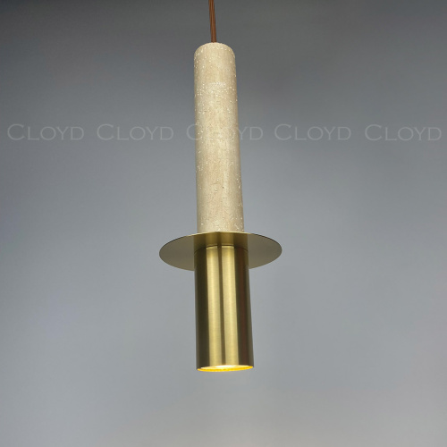 Подвесной светильник Cloyd CLARNET-C P1 / выс. 33 см - травертин (арт.11542) фото 4