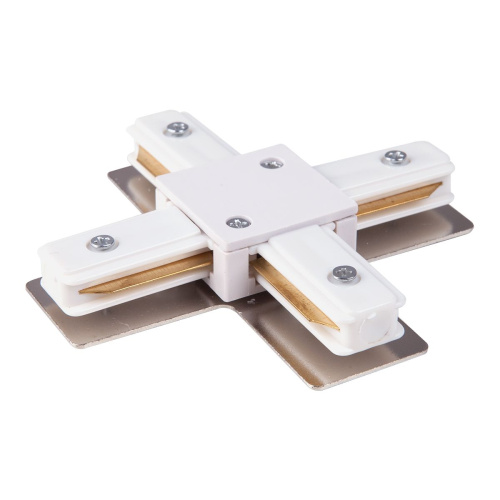 Коннектор X-образный для однофазного шинопровода белый TRC-1-1-X-WH фото 4