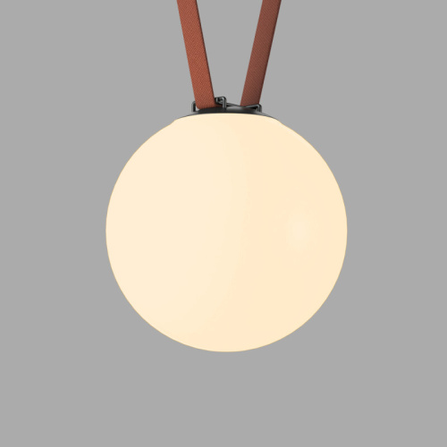 DK5555-BK Cветильник для трека-ремня Belty, серия Orb, со светодиодом, D230*H236мм, 48V DC, 15W, RA90, 120°, 3000K, IP20, черный, акрил