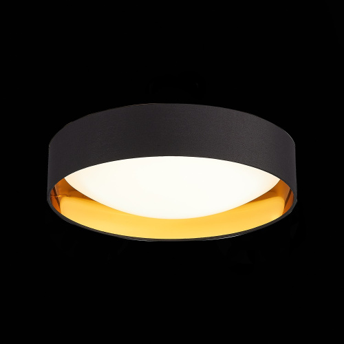 SLE201102-01 Светильник потолочный Черный, Золотистый/Белый LED 1*24W 4000K ORBIO