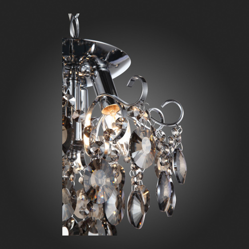 SL846.102.03 Люстра подвесная ST-Luce Темный хром/Тонированный черный E14 3*40W ORECCHINI фото 2