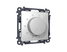 Комплект механизма терморегулятора с датчиком для теплого пола с подсветкой 16A-250V Ambrella Volt ALFA Серебро глянец QUANT (AP4057, VM1381) MA405710