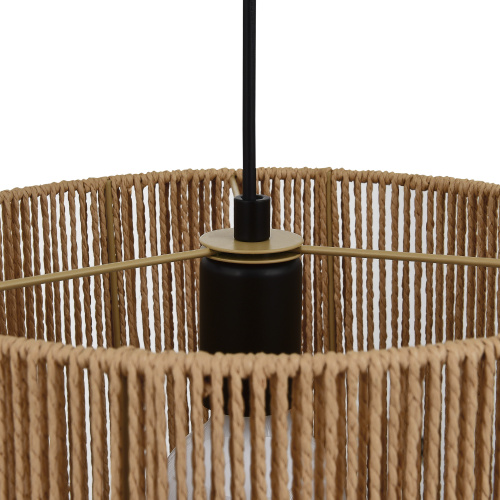 SLE6024-603-01 Светильник подвесной бежевый/черный E27 1*40W ETTAN фото 4