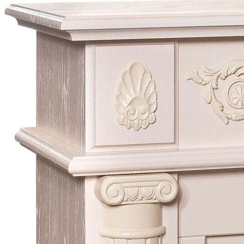 Каминокомплект ATTICA/СИЦИЛИЯ Айвори с очагом Электроочаг EVRIKA 25.5 фото 2