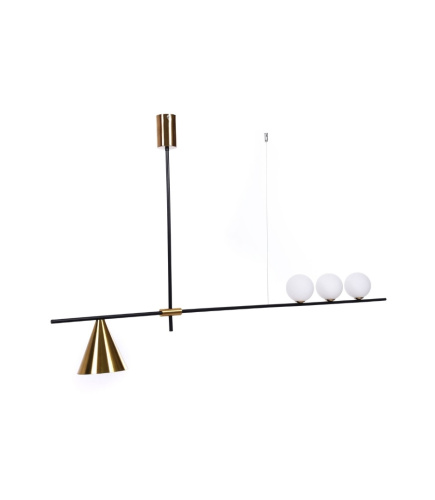 Подвесной светильник Lumina Deco Renzo LDP 6043-4 BK+MD фото 2