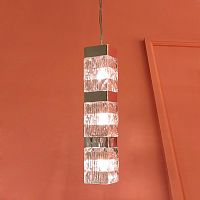 Подвесной светильник Cloyd CORUND-A P3 / выс. 45 см - хром (арт.10713)