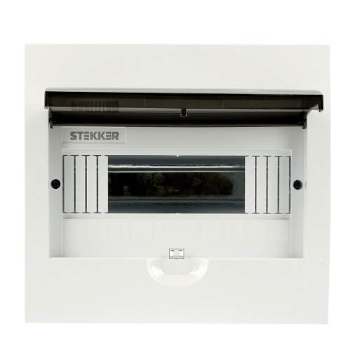 Бокс встраиваемый STEKKER EBX50-4/10-50 10 модулей, пластик, серия ArcaLight фото 3