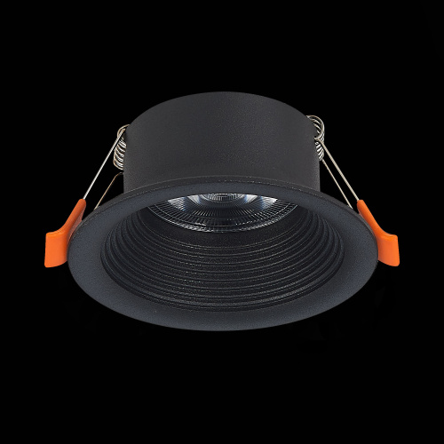 ST202.408.01 Св-к встр. Черный GU10 1*50W  D89xH40 220V Без ламп Встраиваемые светильники фото 9