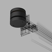 Коннектор круглый шарнирный для накладного шинопровода Slim Magnetic 85010/00