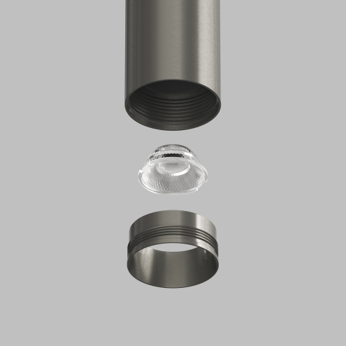 DK5742-DN Светильник для трека SHINE SPOT со светодиодом, D35*H100, 48V DC, 8W*2 , RA?90, 3000K, IP20, темный никель, алюминий фото 2