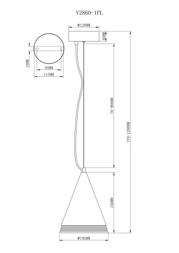 Подвесной светильник Moderli V2860-1PL Libre фото 5